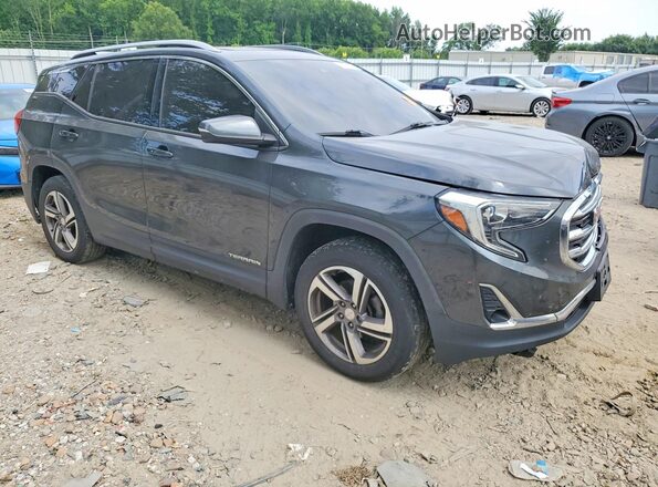 3GKALWEU0JL244864 2018 GMC TERRAIN Gray Delantero derecho