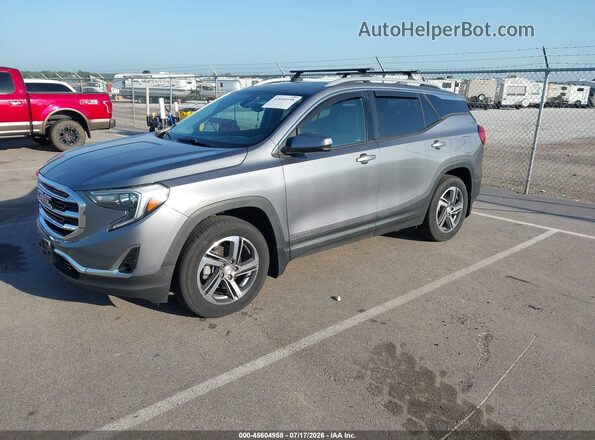 3GKALWEU4JL386053 2018 GMC TERRAIN Gray Передня ліва чверть