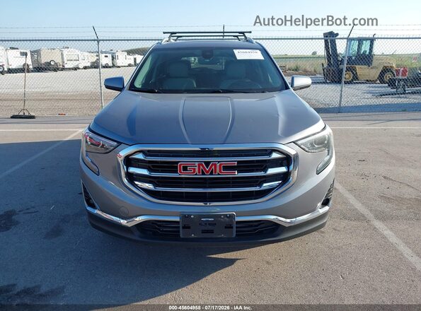 3GKALWEU4JL386053 2018 GMC TERRAIN Gray Вид щитка приладів