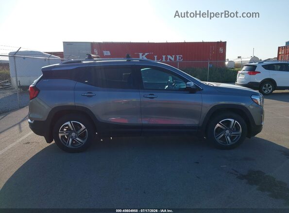 3GKALWEU4JL386053 2018 GMC TERRAIN Gray Вид задньої частини салону
