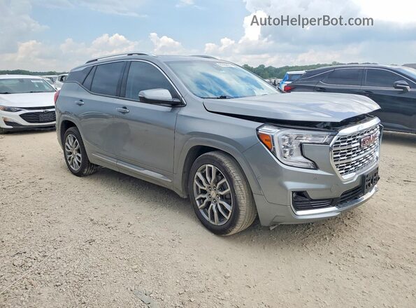 3GKALXEG4PL114644 2023 GMC TERRAIN Серебряный Передняя правая четверть