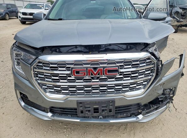 3GKALXEG4PL114644 2023 GMC TERRAIN Серебряный Вид задней части салона