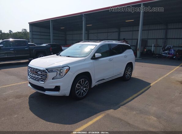 3GKALXEG7PL108143 2023 GMC TERRAIN White Առջևի ձախ երեք քառորդ տեսարան