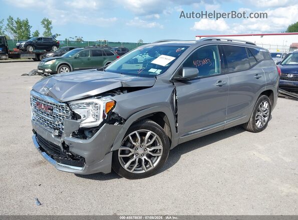 3GKALXEG7PL272427 2023 GMC TERRAIN Серый Передняя левая четверть