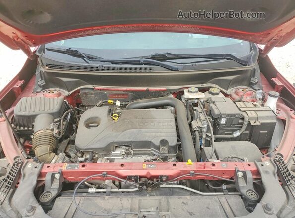 3GKALXEG9PL196211 2023 GMC TERRAIN Red Vista del compartimento del motor
