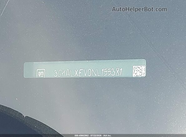 3GKALXEV0NL155381 2022 GMC TERRAIN White Вид підкапотного простору