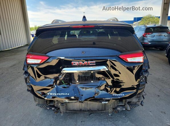 3GKALXEV2NL189127 2022 GMC TERRAIN Black Вид ззаду