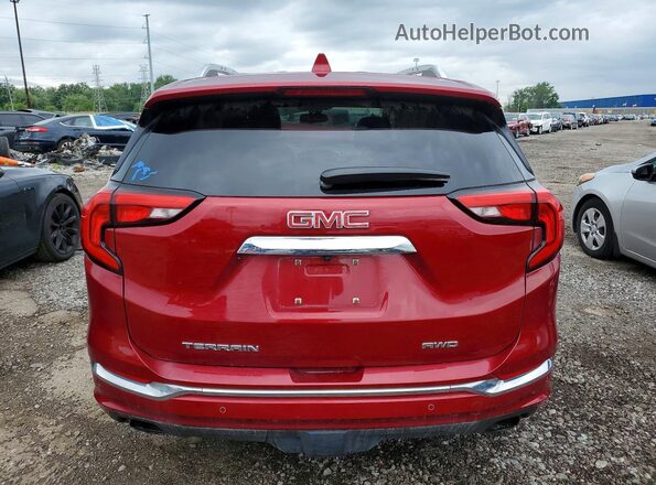 3GKALXEX0JL217079 2018 GMC TERRAIN Red Հետևի տեսք