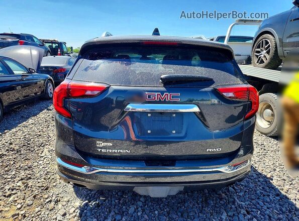 3GKALXEX0JL223223 2018 GMC TERRAIN Gray უკანა ხედი