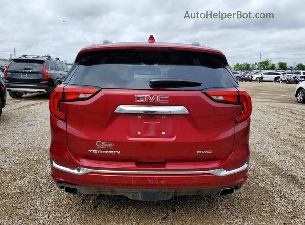 3GKALXEX0JL260966 2018 GMC TERRAIN Red უკანა ხედი