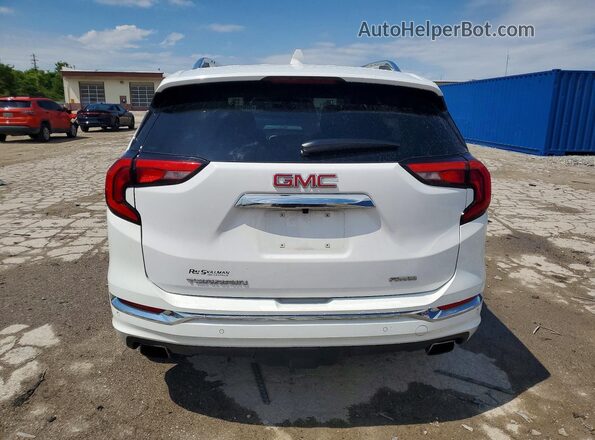 3GKALXEX1JL237244 2018 GMC TERRAIN White Հետևի տեսք