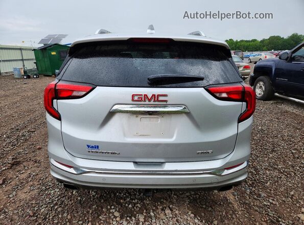 3GKALXEX3JL354680 2018 GMC TERRAIN Silver Вид ззаду