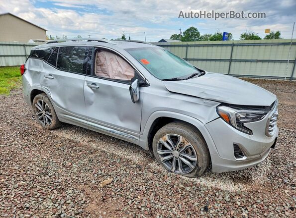 3GKALXEX3JL354680 2018 GMC TERRAIN Silver Передня права чверть