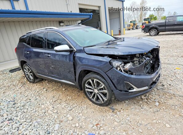 3GKALXEX8JL230548 2018 GMC TERRAIN Blue Delantero derecho