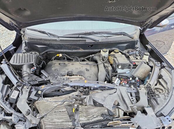 3GKALXEX8JL230548 2018 GMC TERRAIN Blue Vista del compartimento del motor