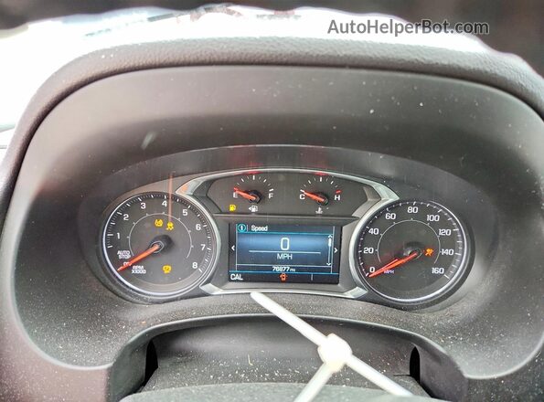 3GKALXEX8JL230548 2018 GMC TERRAIN Blue Vista del cuadro de instrumentos