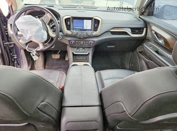 3GKALXEX8JL230548 2018 GMC TERRAIN Blue Vista del salpicadero