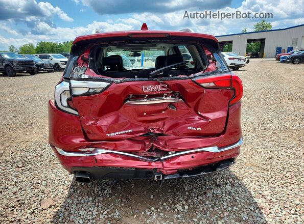 3GKALXEX8KL391712 2019 GMC TERRAIN Red Widok z tyłu