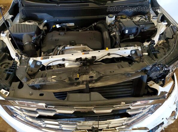 3GKALXEX8LL143770 2020 GMC TERRAIN White Vista del compartimento del motor