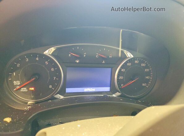 3GKALXEX8LL187610 2020 GMC TERRAIN Black Instrument cluster view