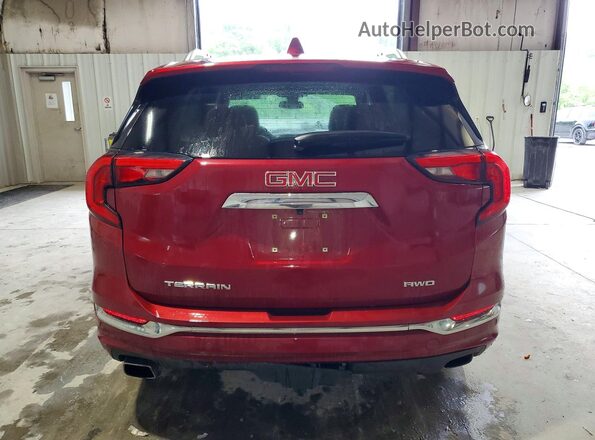 3GKALXEX9JL161207 2018 GMC TERRAIN Maroon Vista trasera