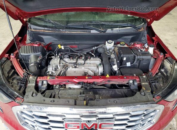 3GKALXEX9JL161207 2018 GMC TERRAIN Maroon Vista del compartimento del motor