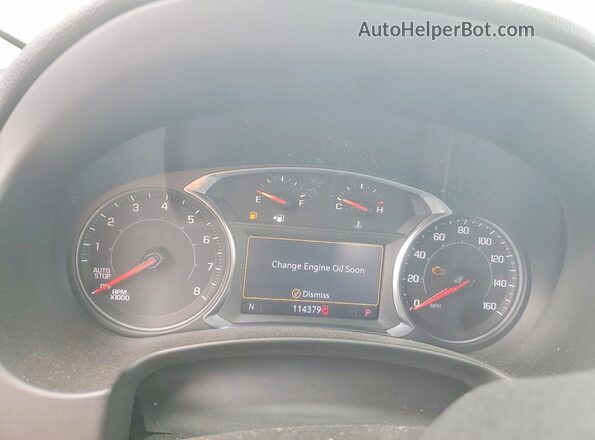3GKALYEG1PL246458 2023 GMC TERRAIN Белый Вид щитка приборов