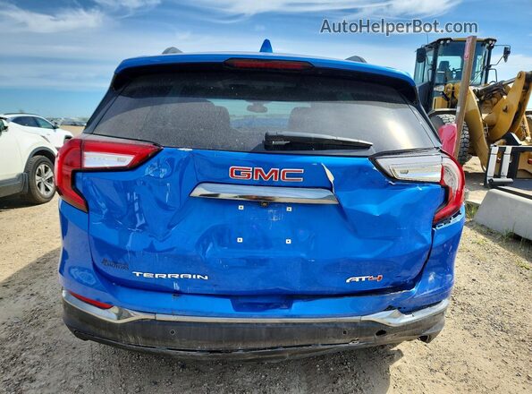 3GKALYEG8RL272140 2024 GMC TERRAIN Blue Вид ззаду