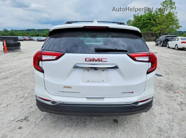 3GKALYEV3NL310494 2022 GMC TERRAIN White Вид ззаду