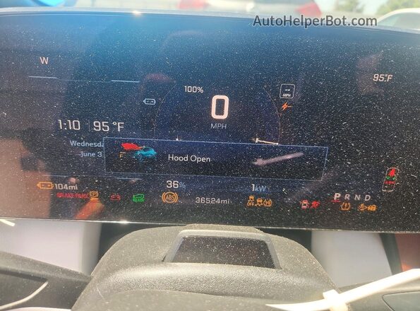 3GN7DLRP0RS260318 2024 CHEVROLET EQUINOX Blue Вид щитка приладів