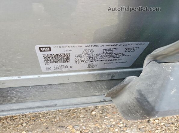 3GN7DMRP0SS205587 2025 CHEVROLET EQUINOX Gray Vista del compartimento del motor