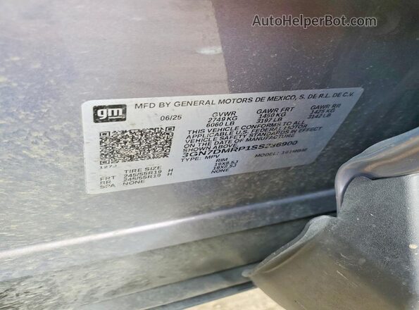 3GN7DMRP1SS236900 2025 CHEVROLET EQUINOX Pink Widok naklejki z numerem VIN