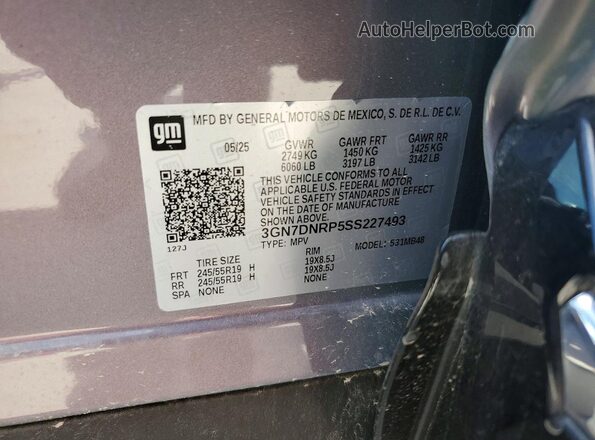 3GN7DNRP5SS227493 2025 CHEVROLET EQUINOX Silver Շարժիչի բաժամունքի տեսք