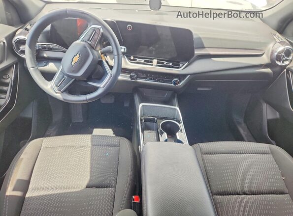 3GNAXHEG2SL108332 2025 CHEVROLET EQUINOX White Առջևի վահանակի տեսք