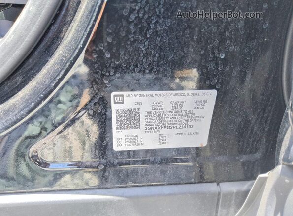 3GNAXHEG3PL214103 2023 CHEVROLET EQUINOX Black Vista de la etiqueta del VIN