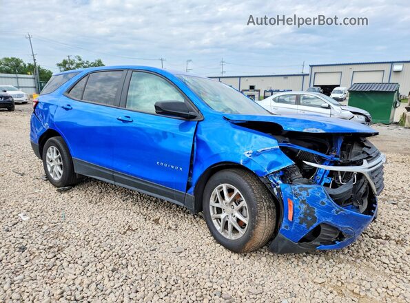 3GNAXHEG3RL237075 2024 CHEVROLET EQUINOX Blue Delantero derecho