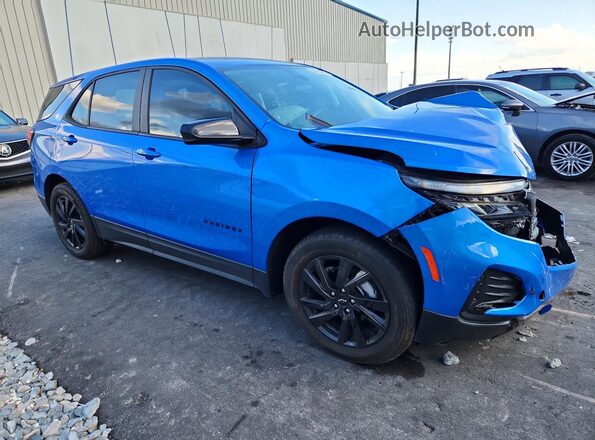 3GNAXHEG8RL121502 2024 CHEVROLET EQUINOX Blue Передня права чверть
