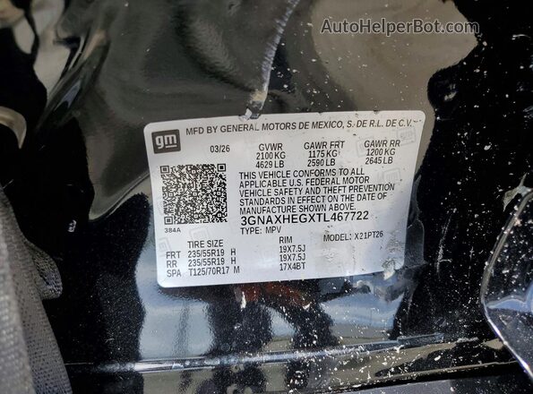 3GNAXHEGXTL467722 2026 CHEVROLET EQUINOX Black Vista interior de 360 grados