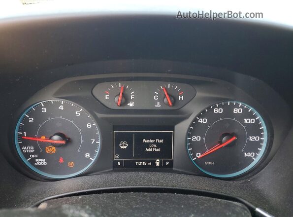 3GNAXHEV0LS654004 2020 CHEVROLET EQUINOX Silver Вид щитка приладів