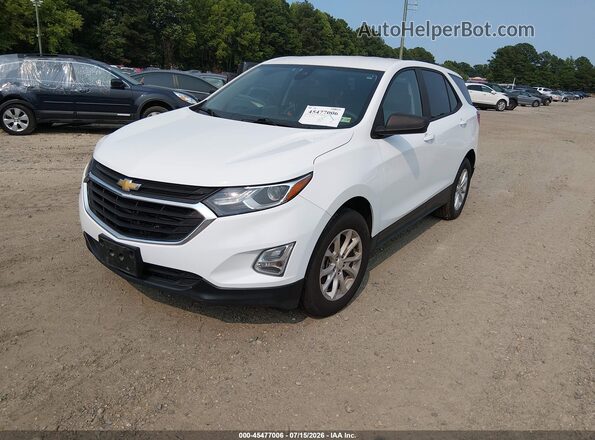 3GNAXHEV1MS133438 2021 CHEVROLET EQUINOX White წინა მარცხენა ხედი სამი მეოთხედიდან