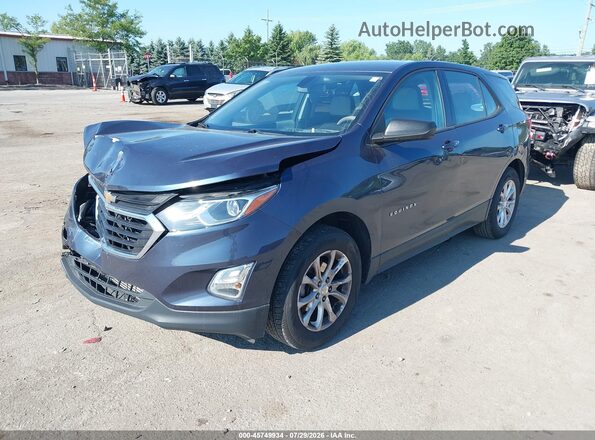 3GNAXHEV2JS513285 2018 CHEVROLET EQUINOX Синий Передняя левая четверть