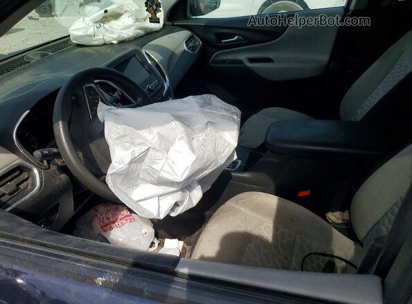 3GNAXHEV2KL255829 2019 CHEVROLET EQUINOX Blue Вид салону спереду
