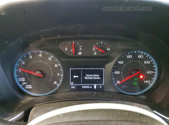 3GNAXHEV2LS543535 2020 CHEVROLET EQUINOX White Вид щитка приладів