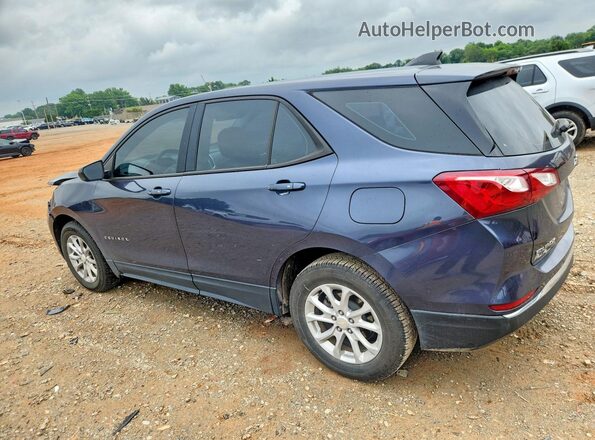 3GNAXHEV5JS525849 2018 CHEVROLET EQUINOX Blue Trasero izquierdo
