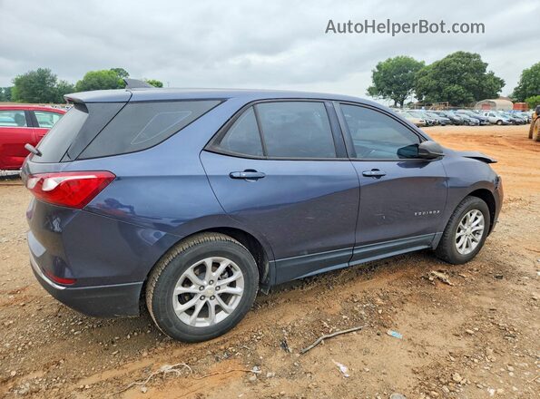 3GNAXHEV5JS525849 2018 CHEVROLET EQUINOX Blue Trasero derecho