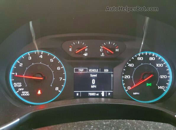 3GNAXHEV5LS731790 2020 CHEVROLET EQUINOX White Widok zestawu wskaźników