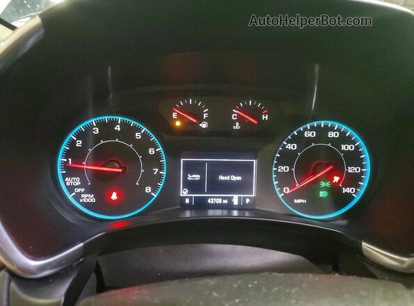 3GNAXHEV6LS561729 2020 CHEVROLET EQUINOX Синий Вид щитка приборов