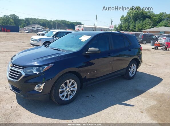 3GNAXHEV7LS734562 2020 CHEVROLET EQUINOX Dark Blue Передня ліва чверть