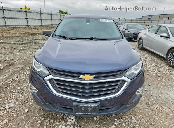 3GNAXHEVXJS589630 2018 CHEVROLET EQUINOX Blue Front view