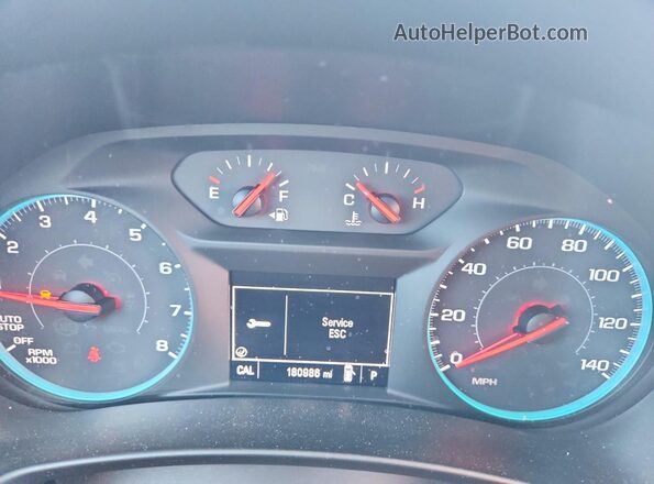 3GNAXHEVXJS589630 2018 CHEVROLET EQUINOX Blue Instrument cluster view